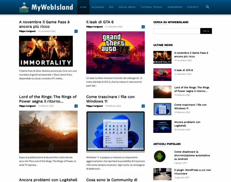 Mywebisland.it thumbnail