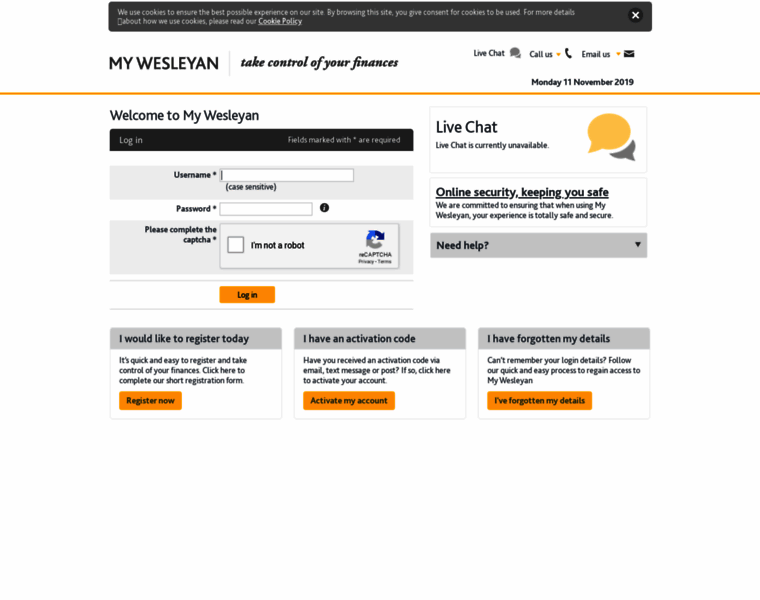 Mywesleyan.co.uk thumbnail
