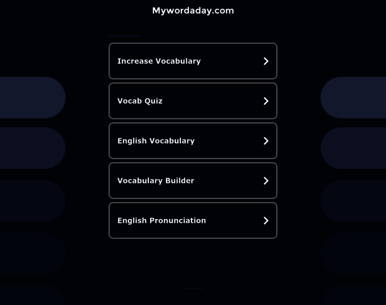 Mywordaday.com thumbnail