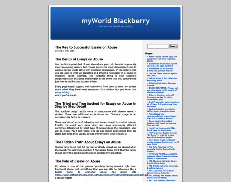 Myworldblackberry.com thumbnail
