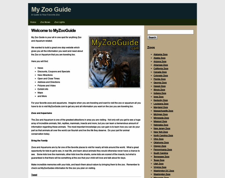 Myzooguide.com thumbnail