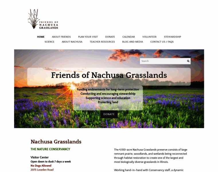 Nachusagrasslands.org thumbnail