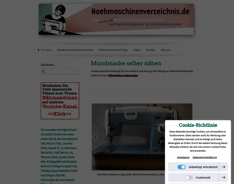 Naehmaschinenverzeichnis.de thumbnail