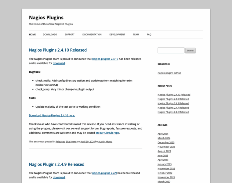 Nagios-plugins.org thumbnail