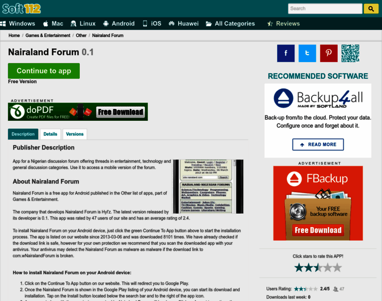 Nairaland-forum.soft112.com thumbnail