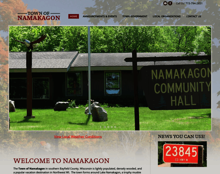 Namakagon-wi.org thumbnail