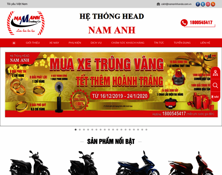 Namanhhonda.com.vn thumbnail