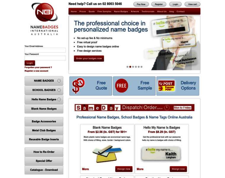 Namebadgesinternational.com.au thumbnail