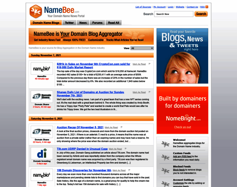 Namebee.com thumbnail