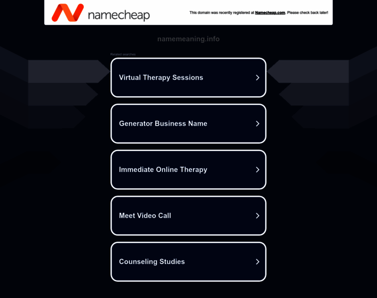 Namemeaning.info thumbnail