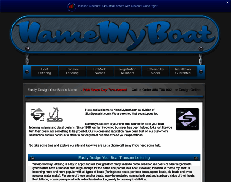 Namemyboat.com thumbnail