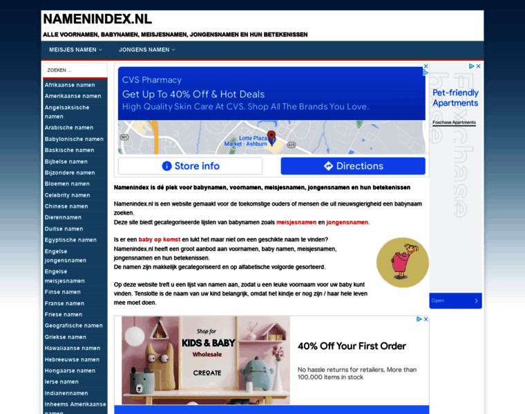Namenindex.nl thumbnail