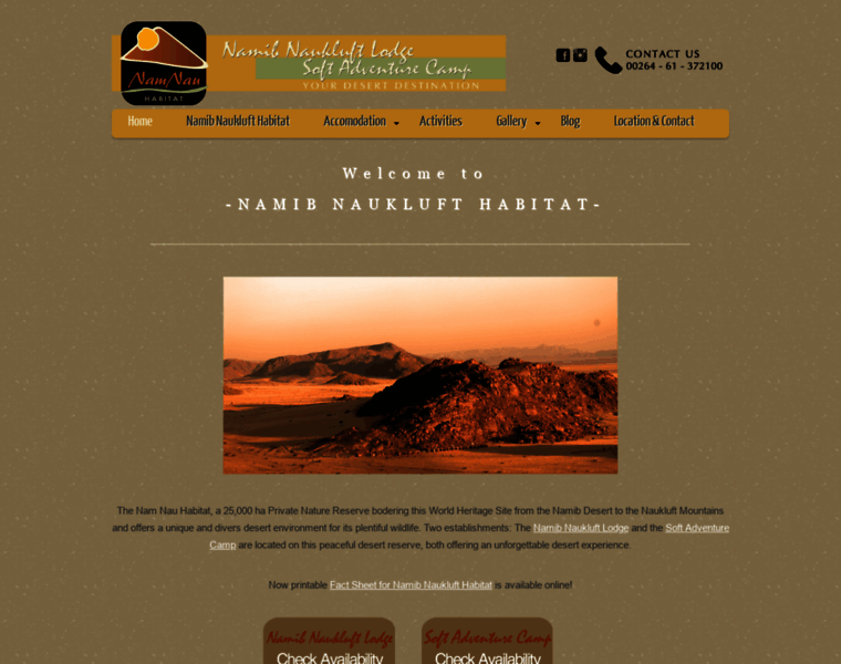 Namib-naukluft-lodge.com thumbnail