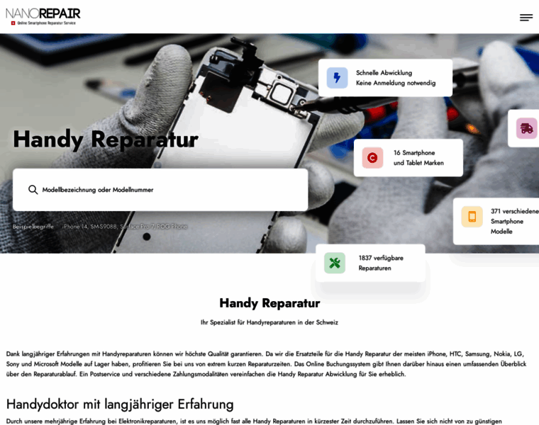 Nanorepair.ch thumbnail Nanorepair.ch thumbnail