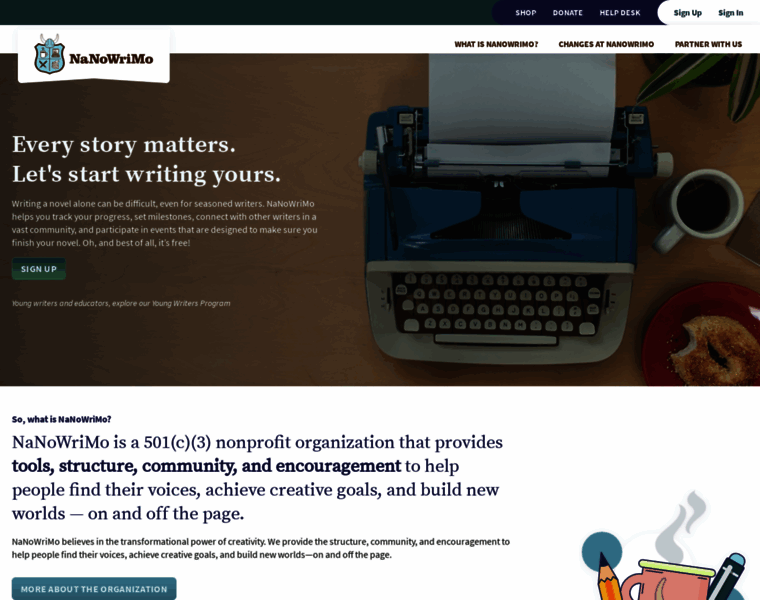 Nanowrimo.org thumbnail