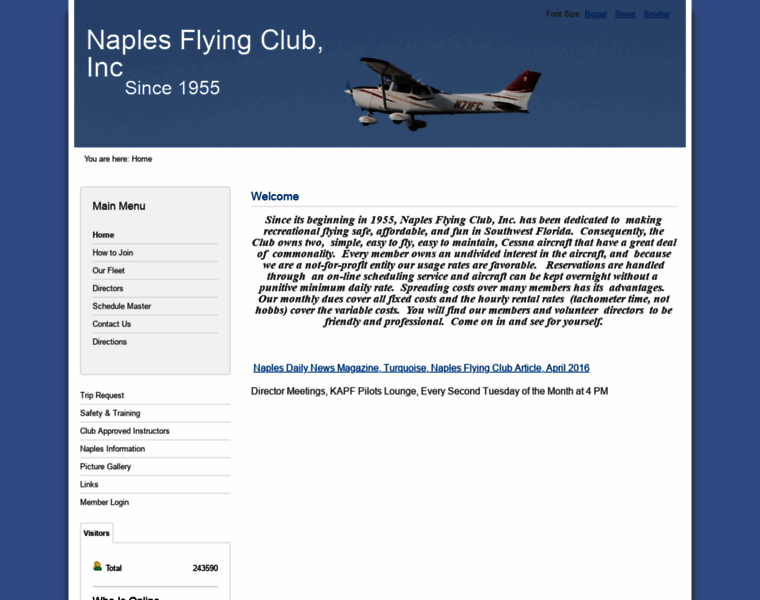 Naplesflyingclub.com thumbnail