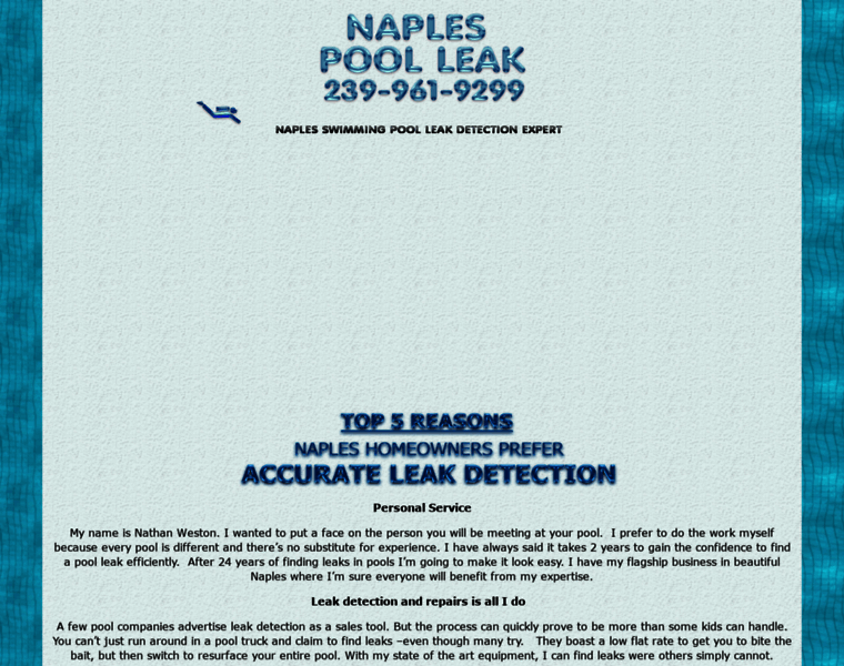 Naplespoolleak.com thumbnail