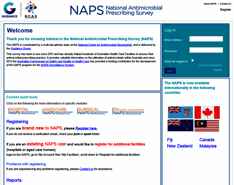 Naps.org.au thumbnail
