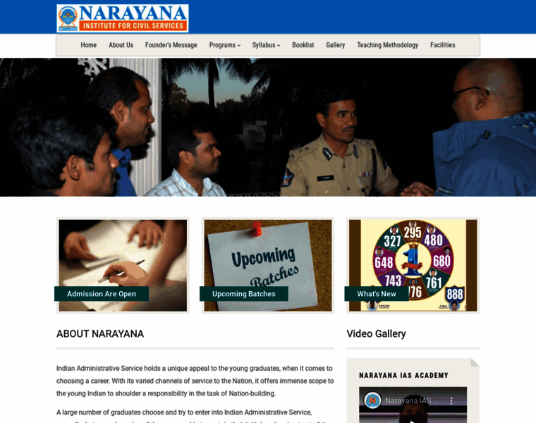Narayanacivilservices.com thumbnail