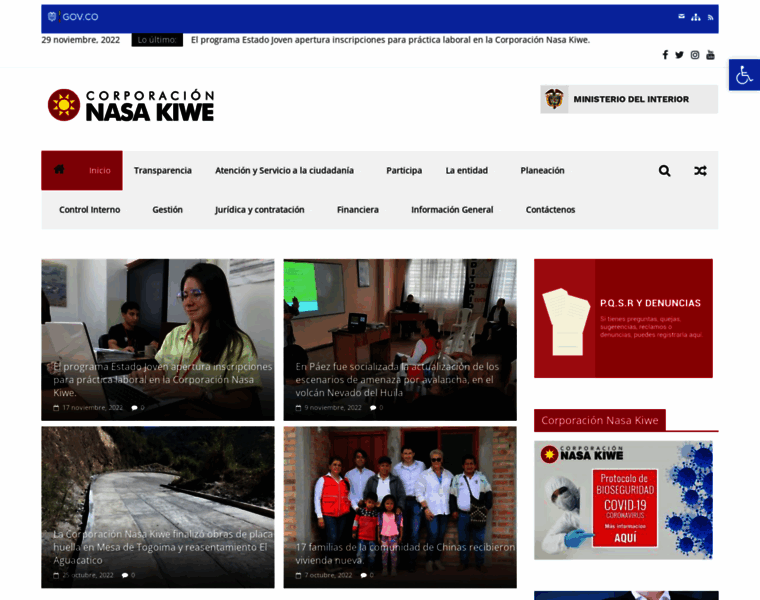 Nasakiwe.gov.co thumbnail