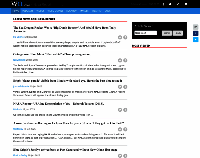Nasareport.com thumbnail Nasareport.com thumbnail