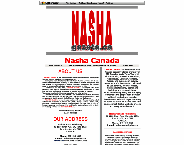 Nashagazeta.ca thumbnail