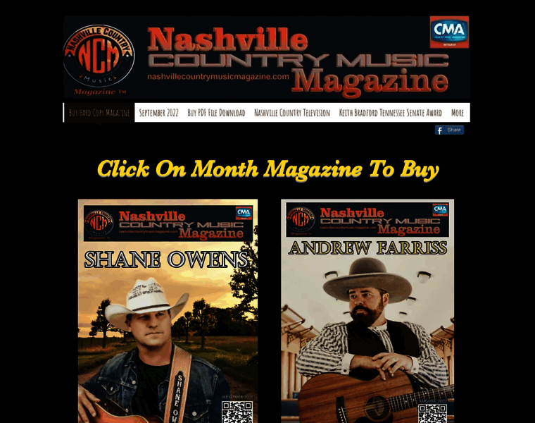 Nashvillecountrymusicmagazine.com thumbnail