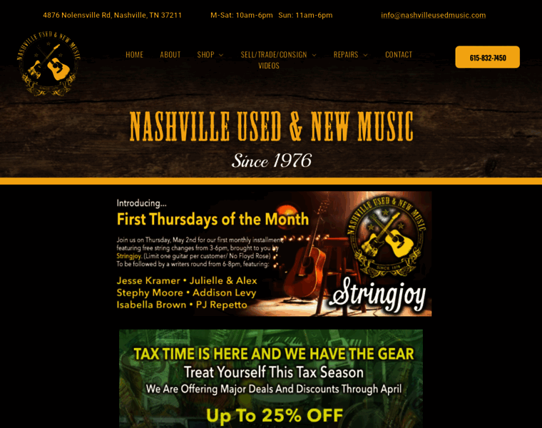Nashvilleusedmusic.com thumbnail