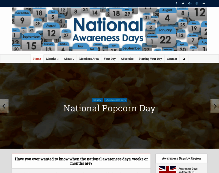 National-awareness-days.com thumbnail