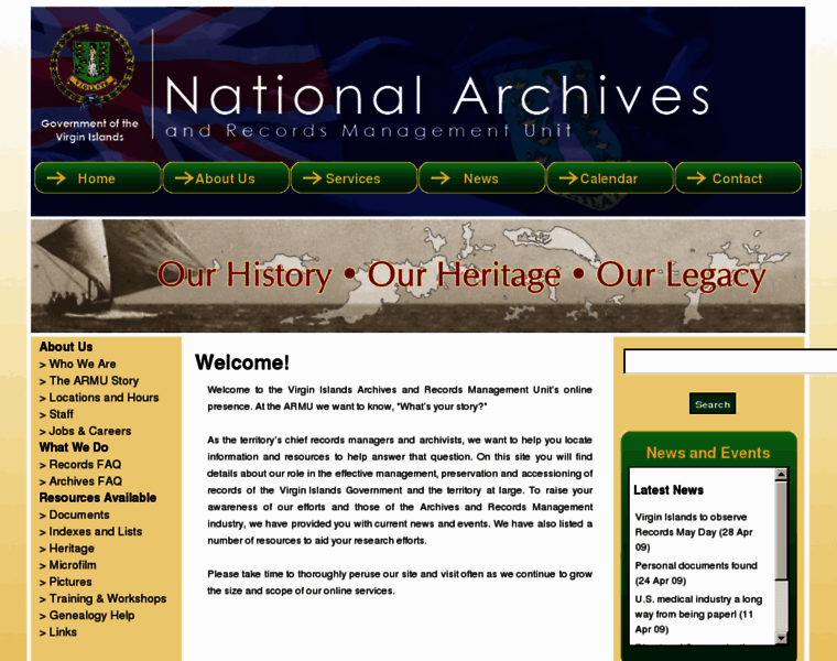 Nationalarchives.gov.vg thumbnail