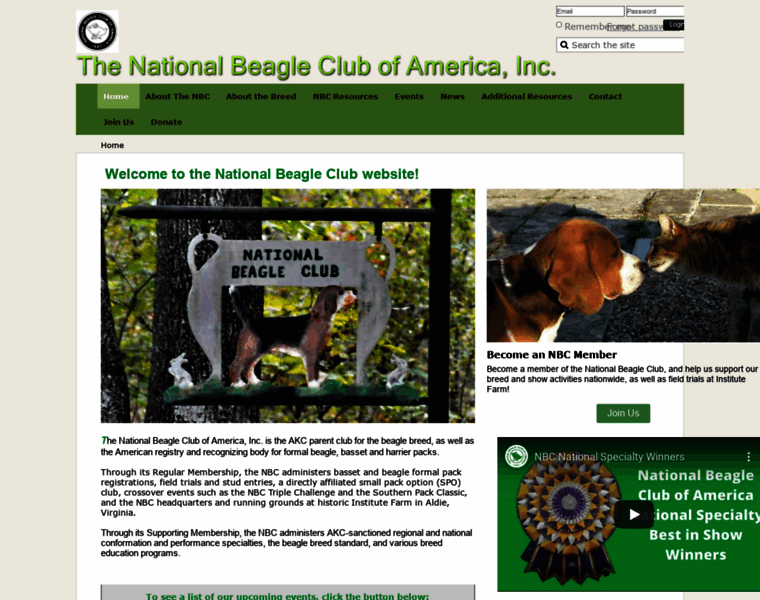 Nationalbeagleclub.org thumbnail