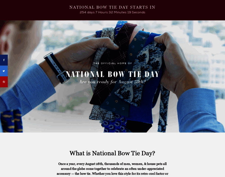 Nationalbowtieday.com thumbnail
