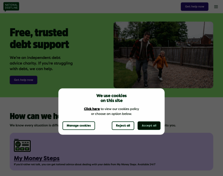 Nationaldebtline.org thumbnail