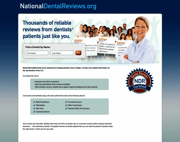 Nationaldentalreviews.org thumbnail