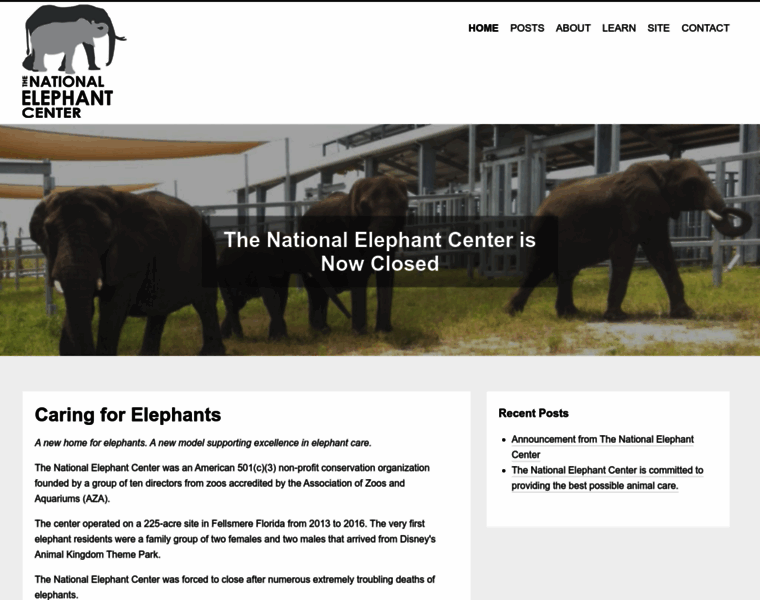 Nationalelephantcenter.org thumbnail