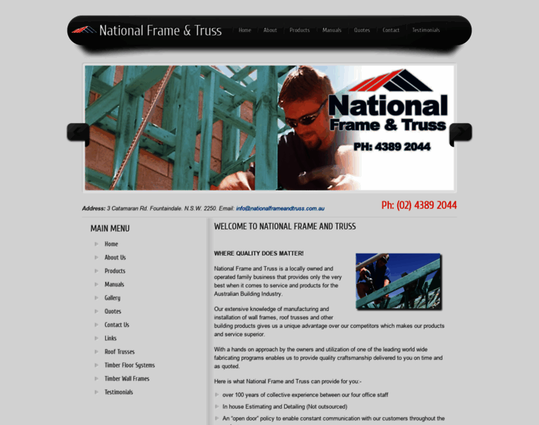 Nationalframeandtruss.com.au thumbnail