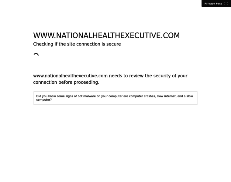 Nationalhealthexecutive.com thumbnail