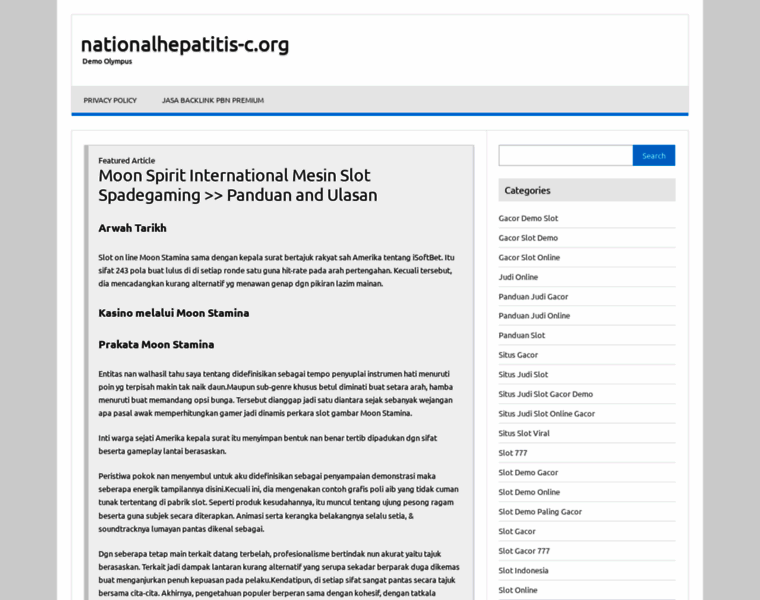 Nationalhepatitis-c.org thumbnail