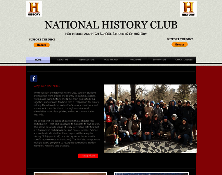 Nationalhistoryclub.org thumbnail
