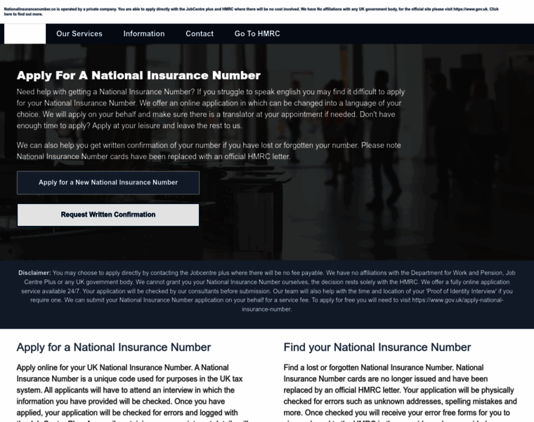 Nationalinsurancenumber.co thumbnail
