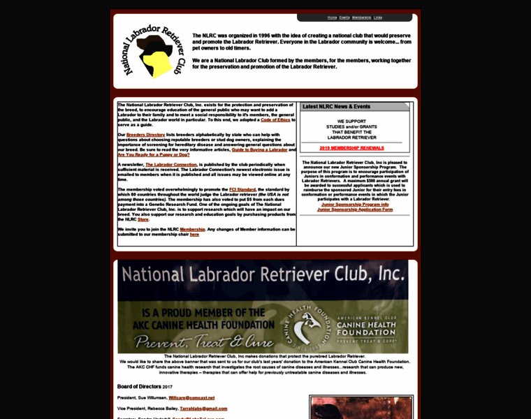 Nationallabradorretrieverclub.com thumbnail