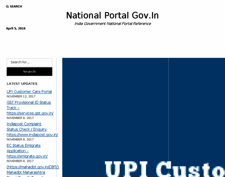 Nationalportal.in thumbnail