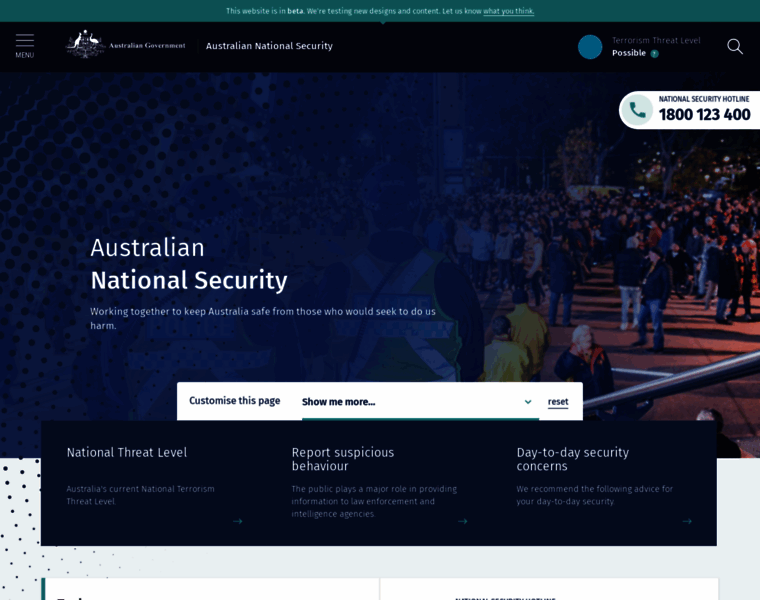 Nationalsecurity.gov.au thumbnail