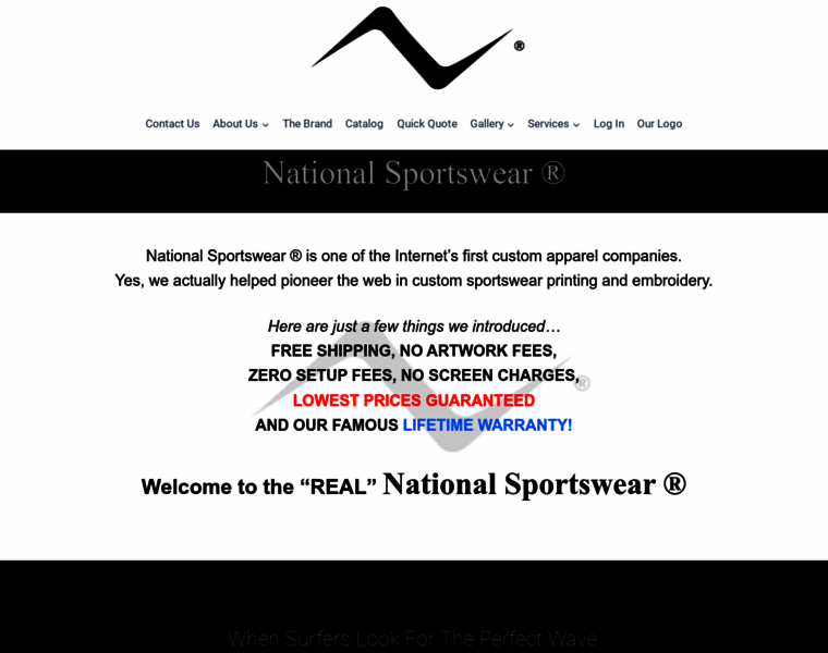 Nationalsportswear.com thumbnail