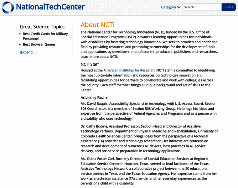 Nationaltechcenter.org thumbnail