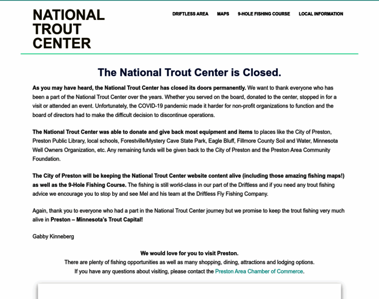 Nationaltroutcenter.org thumbnail
