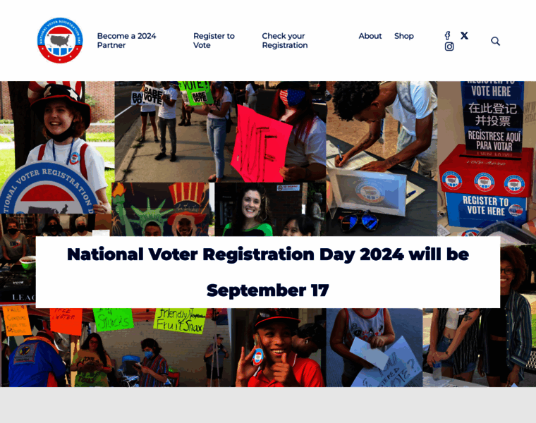 Nationalvoterregistrationday.org thumbnail