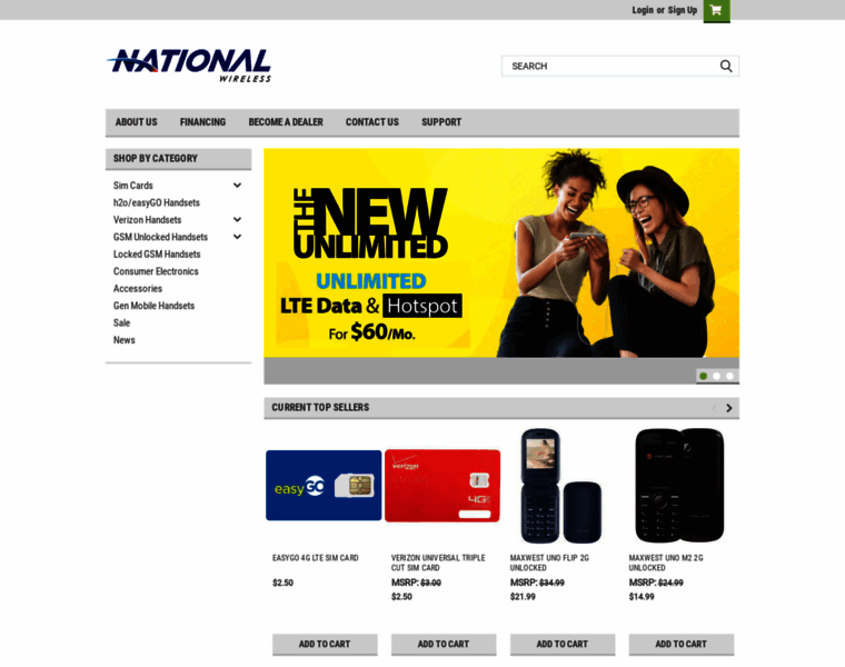 Nationalwirelessshop.com thumbnail
