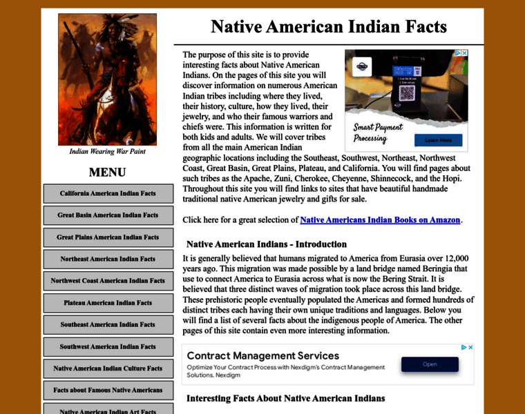 Native-american-indian-facts.com thumbnail