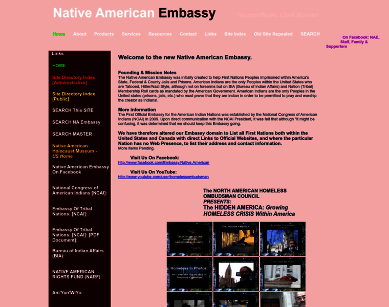 Nativeamericanembassy.net thumbnail